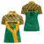 Custom South Africa Soccer Women Polo Shirt Go Champions