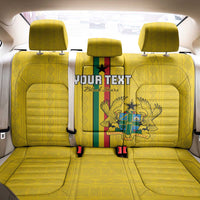 Custom Ghana Football Back Car Seat Cover Go Black Stars Go