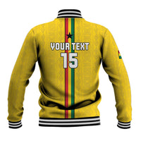 Custom Ghana Football Baseball Jacket Go Black Stars Go