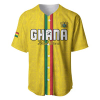 Custom Ghana Football Baseball Jersey Go Black Stars Go