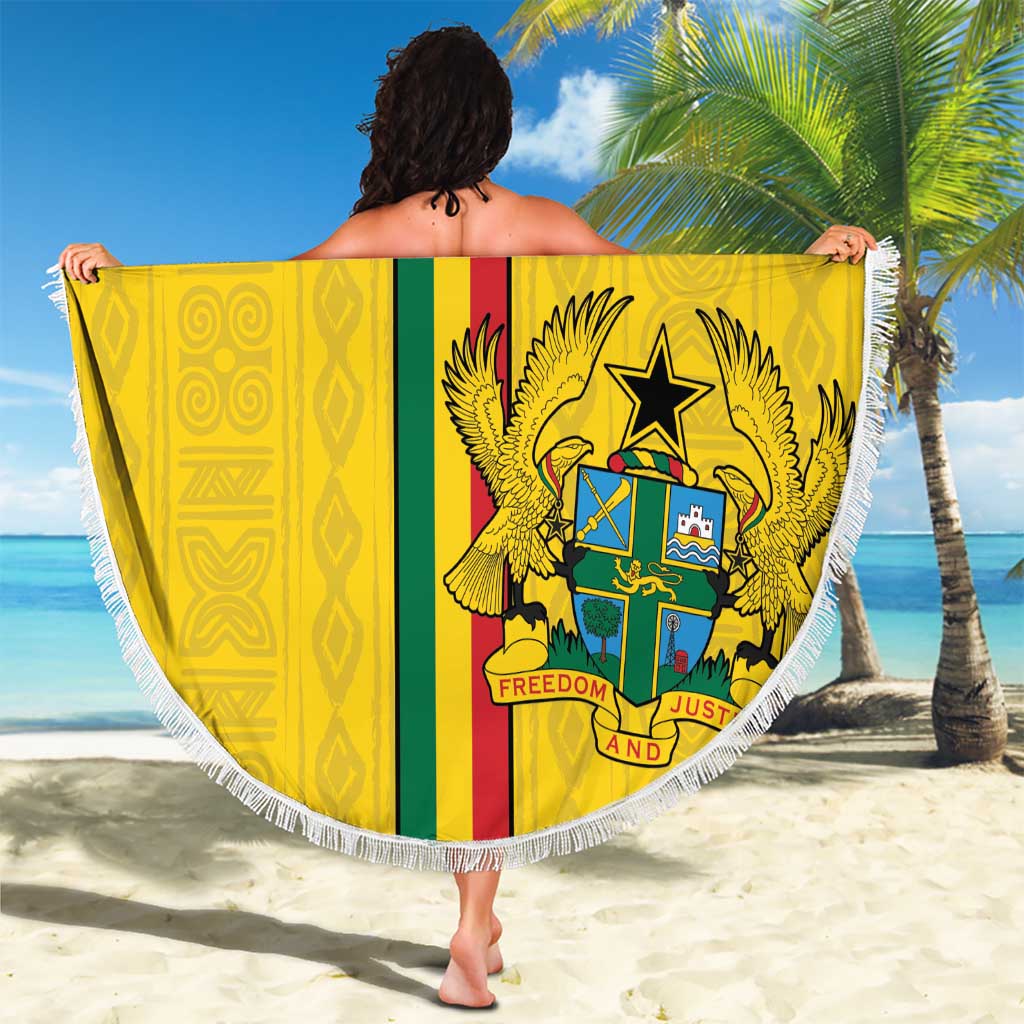 Custom Ghana Football Beach Blanket Go Black Stars Go