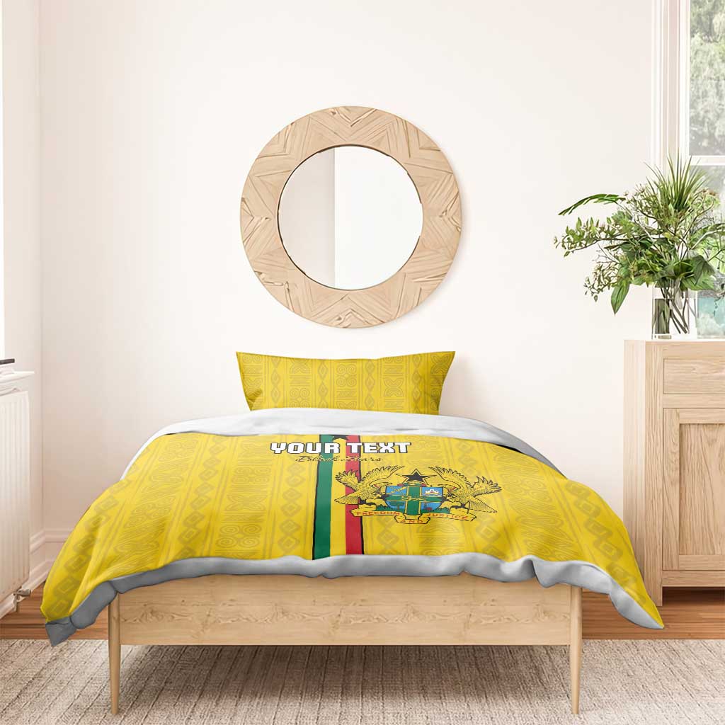 Custom Ghana Football Bedding Set Go Black Stars Go