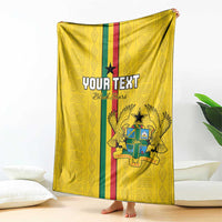 Custom Ghana Football Blanket Go Black Stars Go