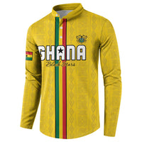Custom Ghana Football Button Sweatshirt Go Black Stars Go