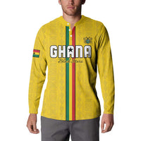 Custom Ghana Football Button Sweatshirt Go Black Stars Go