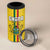 Custom Ghana Football 4 in 1 Can Cooler Tumbler Go Black Stars Go