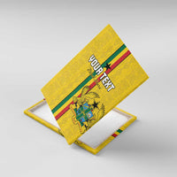 Custom Ghana Football Canvas Wall Art Go Black Stars Go