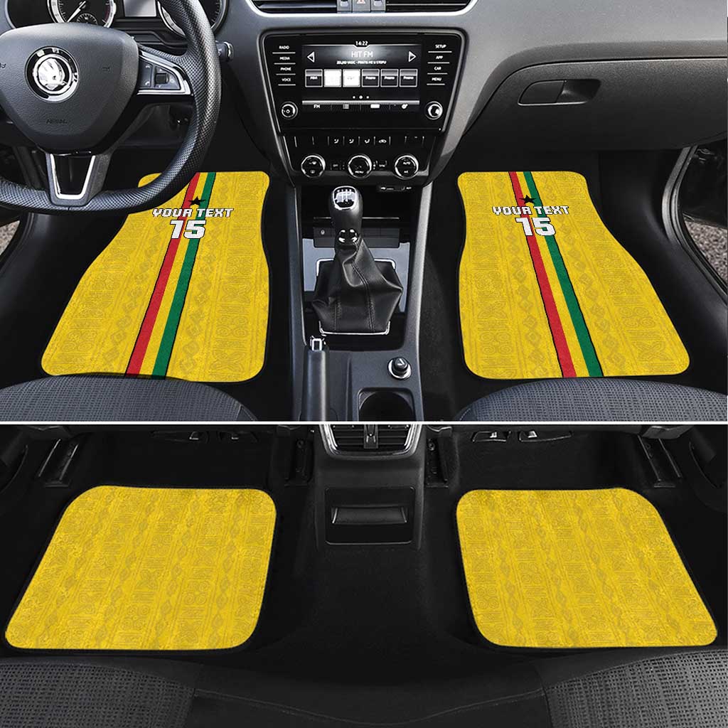 Custom Ghana Football Car Mats Go Black Stars Go