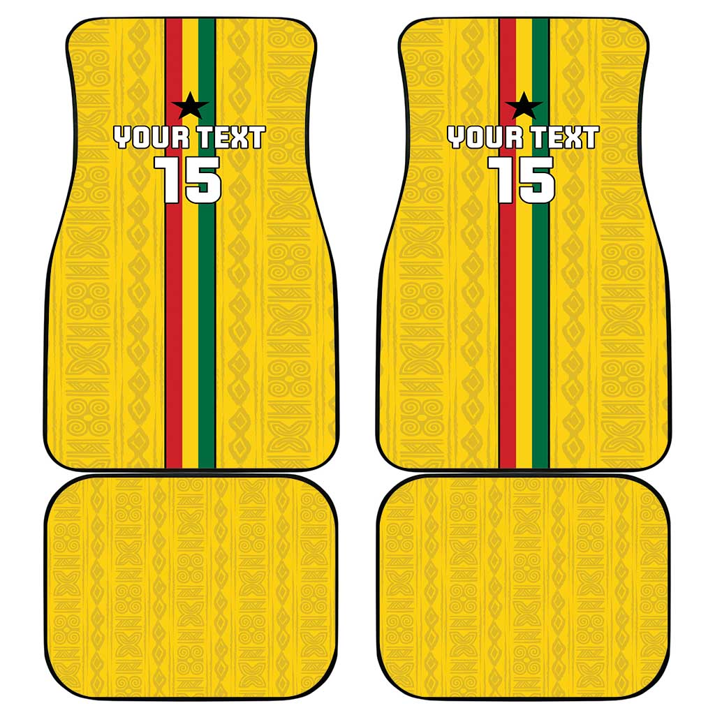 Custom Ghana Football Car Mats Go Black Stars Go