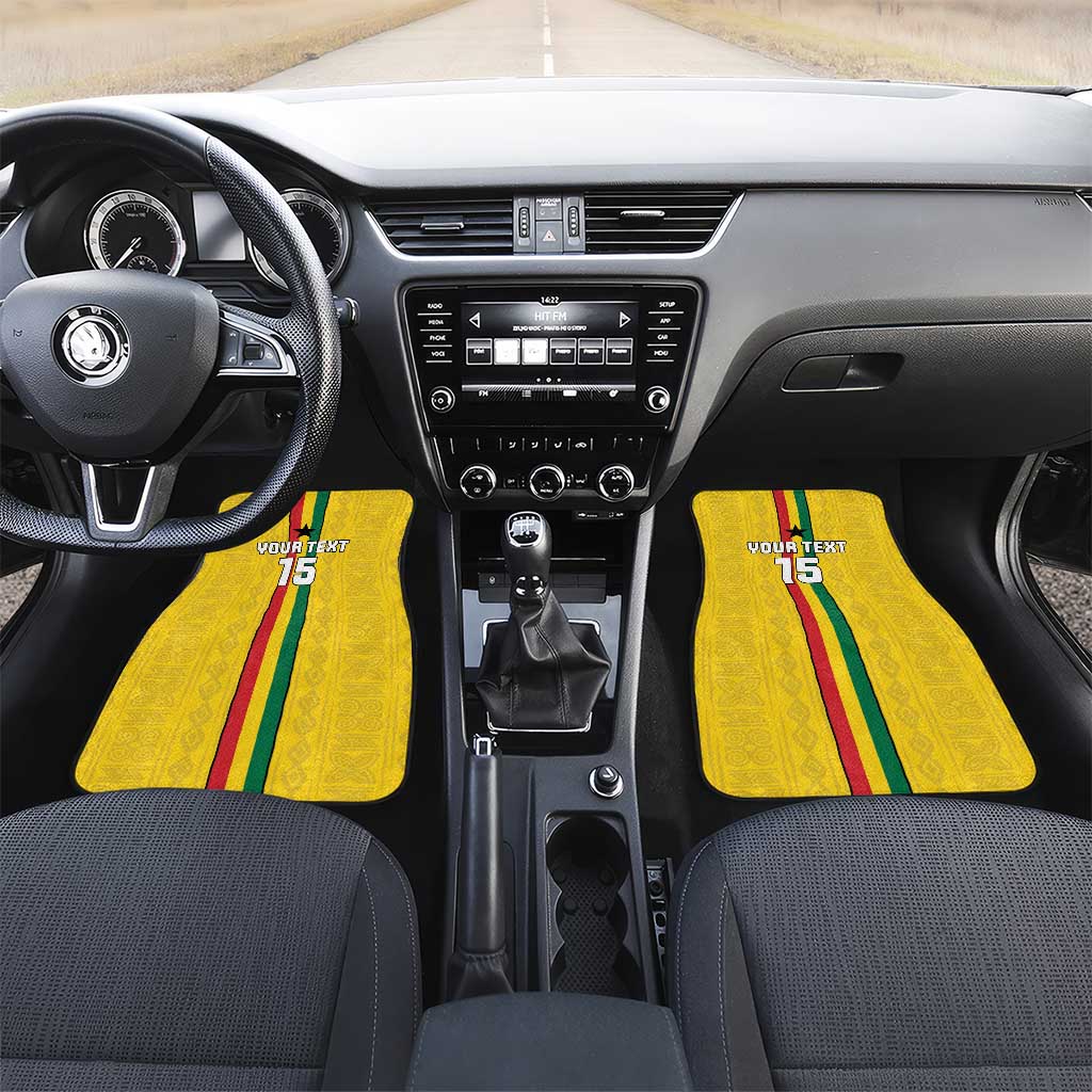 Custom Ghana Football Car Mats Go Black Stars Go