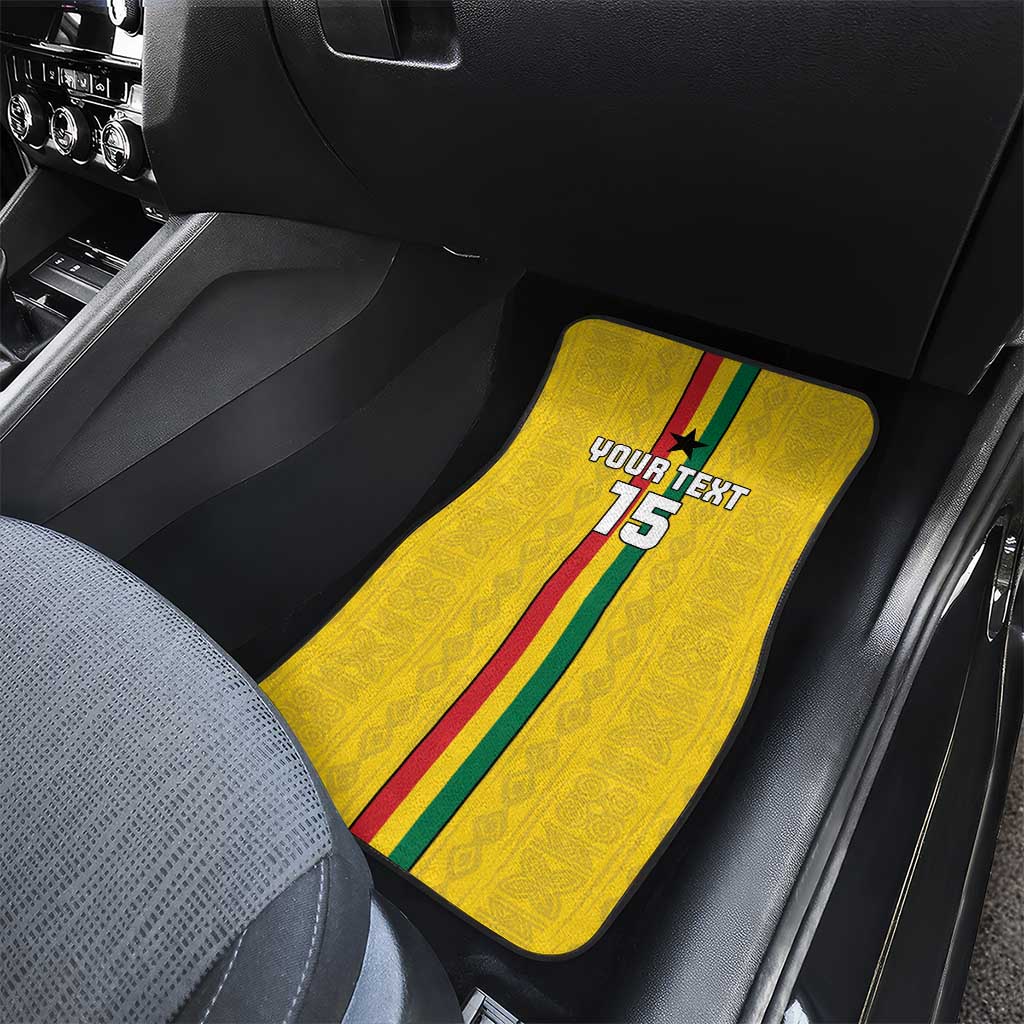Custom Ghana Football Car Mats Go Black Stars Go