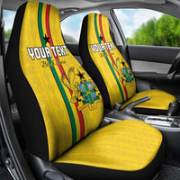 Custom Ghana Football Car Seat Cover Go Black Stars Go