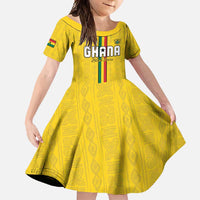 Custom Ghana Football Family Matching Long Sleeve Bodycon Dress and Hawaiian Shirt Go Black Stars Go