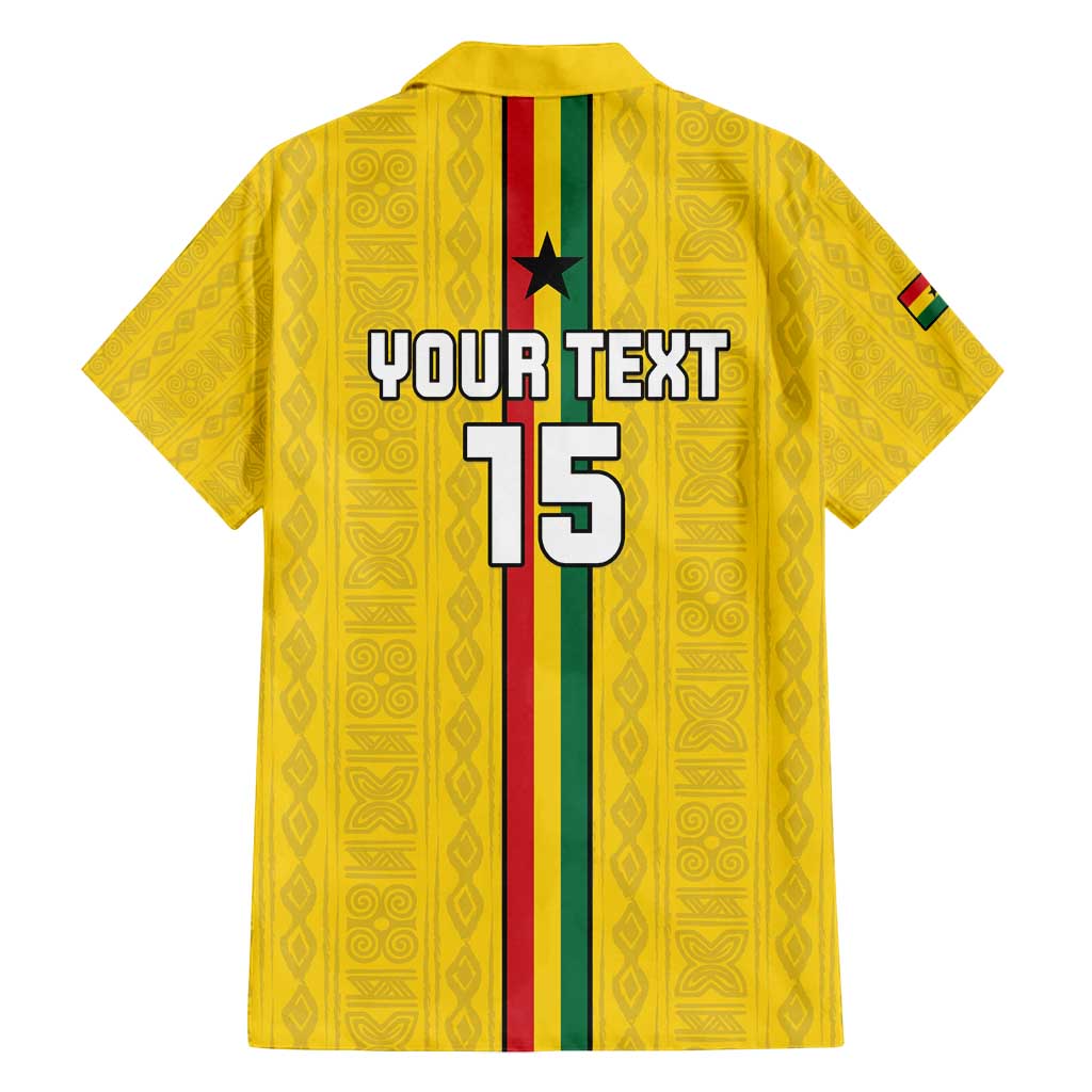 Custom Ghana Football Family Matching Off Shoulder Maxi Dress and Hawaiian Shirt Go Black Stars Go