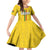 Custom Ghana Football Family Matching Off Shoulder Short Dress and Hawaiian Shirt Go Black Stars Go