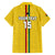 Custom Ghana Football Family Matching Off Shoulder Short Dress and Hawaiian Shirt Go Black Stars Go