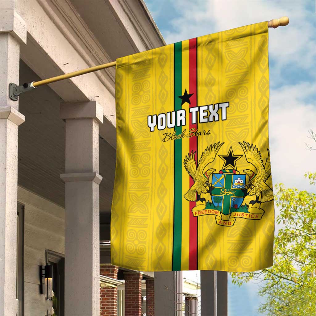Custom Ghana Football Garden Flag Go Black Stars Go