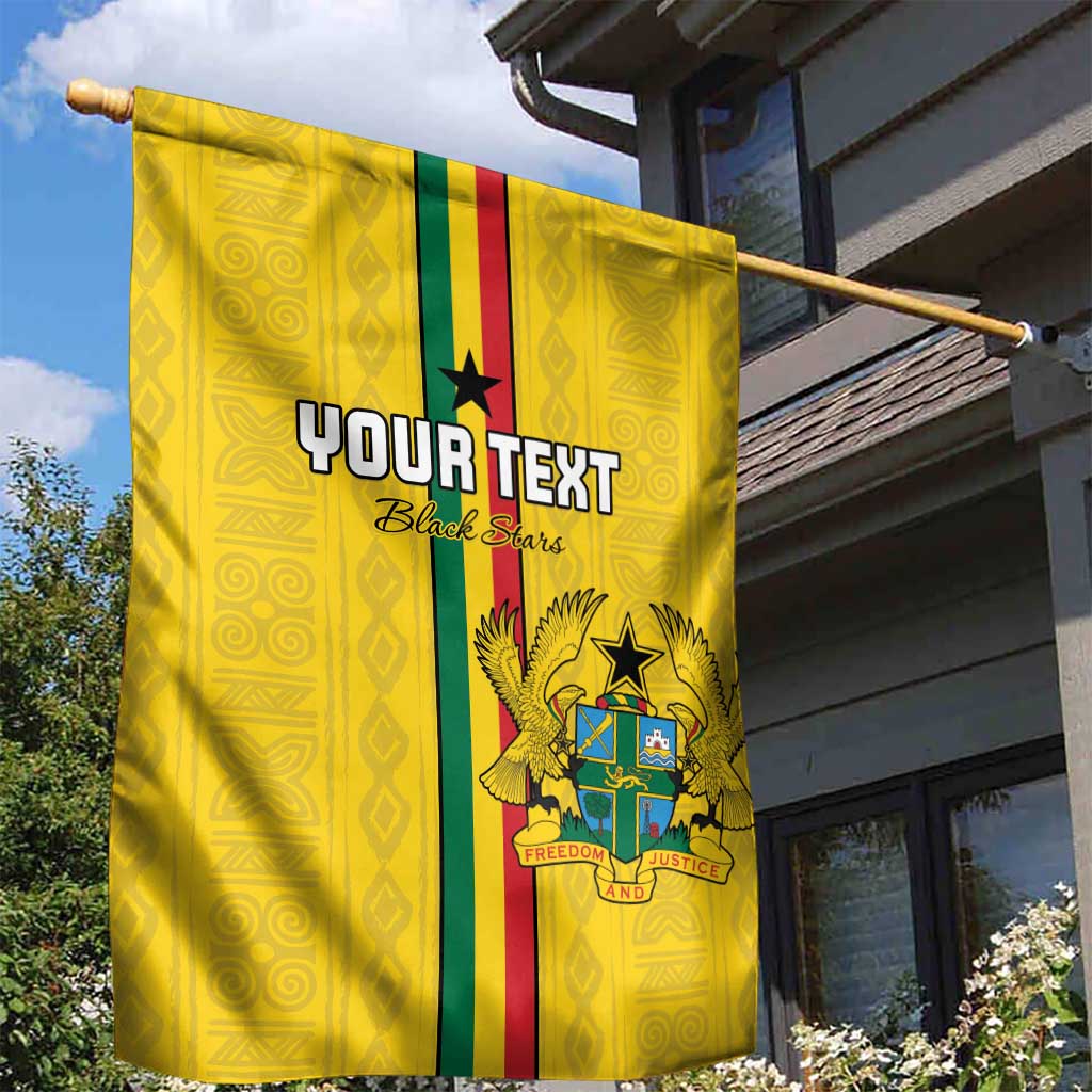 Custom Ghana Football Garden Flag Go Black Stars Go