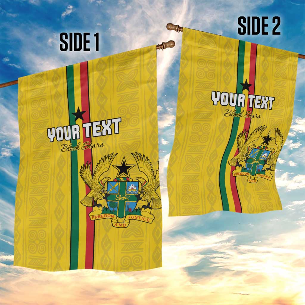 Custom Ghana Football Garden Flag Go Black Stars Go