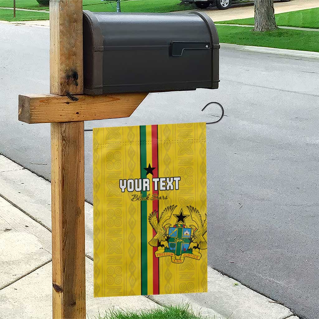Custom Ghana Football Garden Flag Go Black Stars Go
