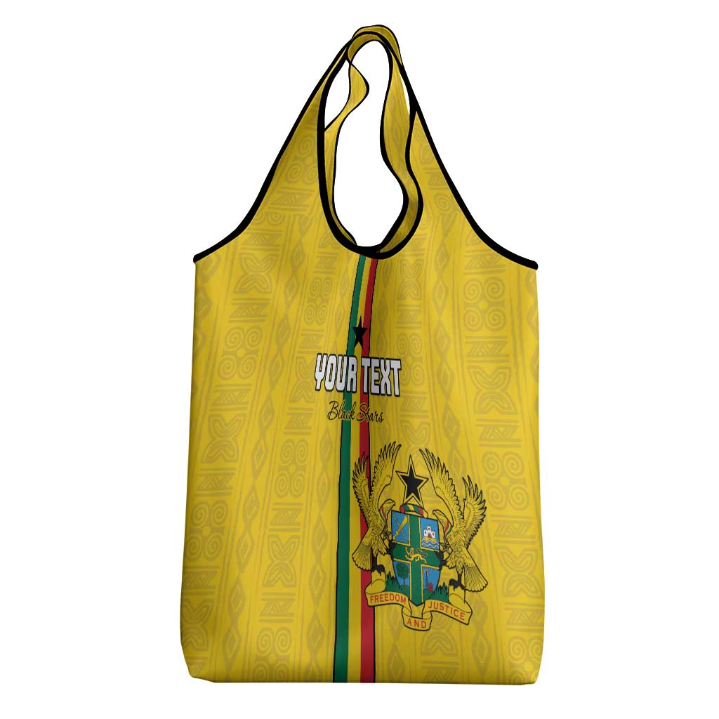 Custom Ghana Football Grocery Bag Go Black Stars Go