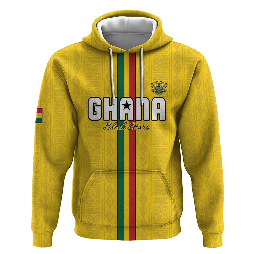 Custom Ghana Football Hoodie Go Black Stars Go