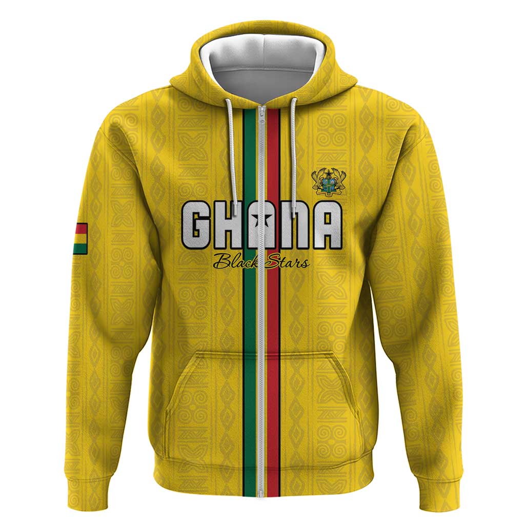 Custom Ghana Football Hoodie Go Black Stars Go