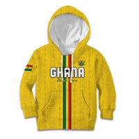 Custom Ghana Football Kid Hoodie Go Black Stars Go