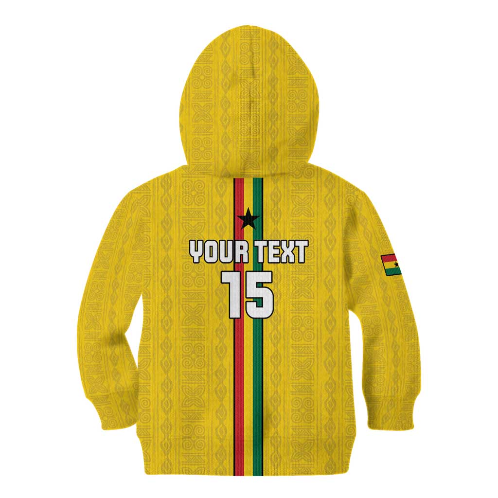 Custom Ghana Football Kid Hoodie Go Black Stars Go