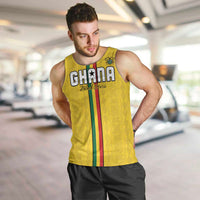 Custom Ghana Football Men Tank Top Go Black Stars Go