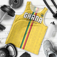 Custom Ghana Football Men Tank Top Go Black Stars Go