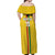 Custom Ghana Football Off Shoulder Maxi Dress Go Black Stars Go