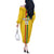 Custom Ghana Football Off The Shoulder Long Sleeve Dress Go Black Stars Go
