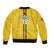 Custom Ghana Football Sleeve Zip Bomber Jacket Go Black Stars Go