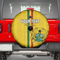 Custom Ghana Football Spare Tire Cover Go Black Stars Go