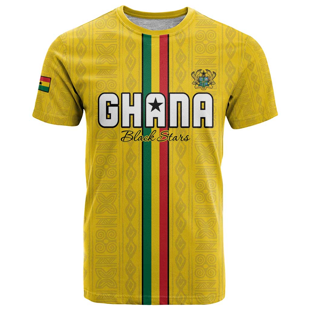 Custom Ghana Football T Shirt Go Black Stars Go
