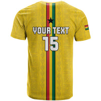 Custom Ghana Football T Shirt Go Black Stars Go