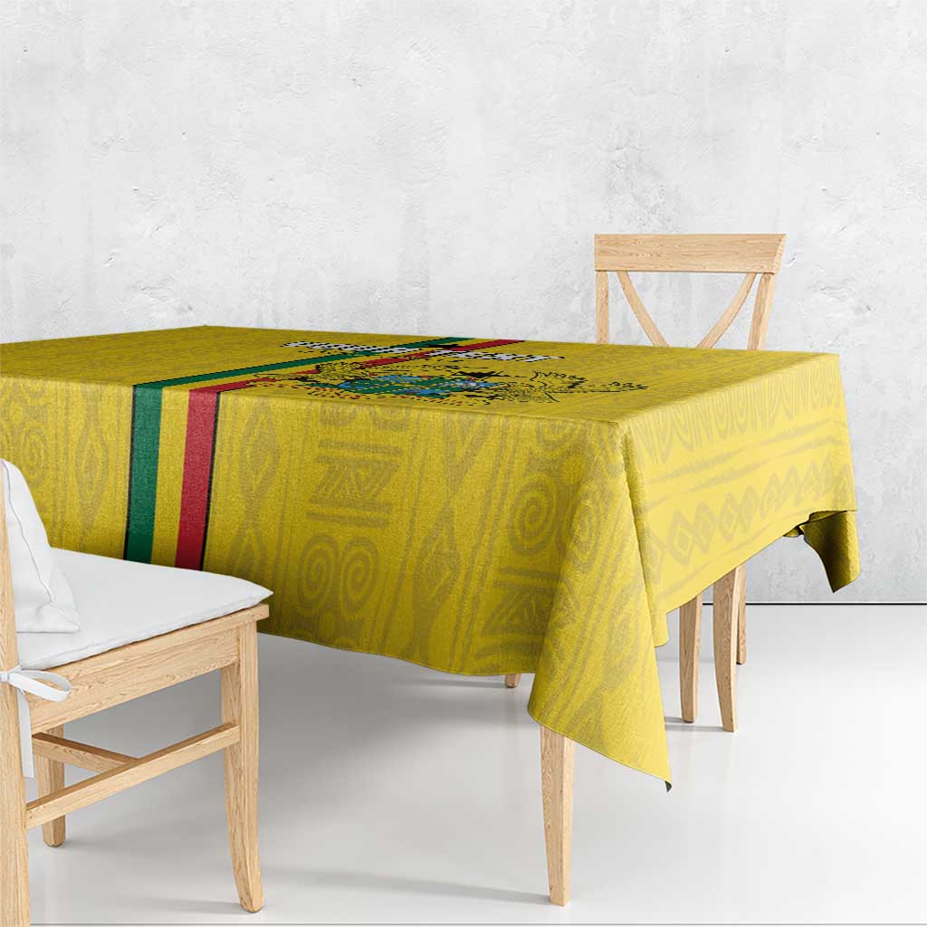 Custom Ghana Football Tablecloth Go Black Stars Go