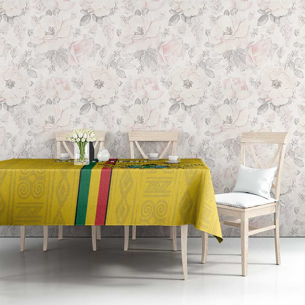 Custom Ghana Football Tablecloth Go Black Stars Go