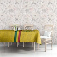 Custom Ghana Football Tablecloth Go Black Stars Go