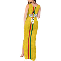 Custom Ghana Football Tank Maxi Dress Go Black Stars Go