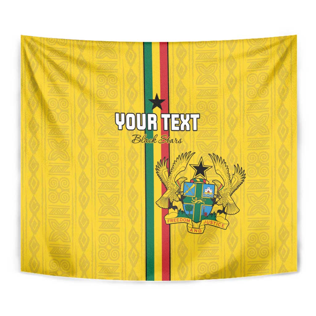 Custom Ghana Football Tapestry Go Black Stars Go