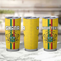 Custom Ghana Football Tumbler Cup Go Black Stars Go