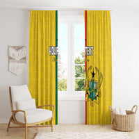 Custom Ghana Football Window Curtain Go Black Stars Go