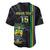 Custom Gabon Football Baseball Jersey Go Les Pantheres - Black Ver