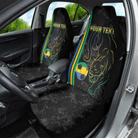 Custom Gabon Football Car Seat Cover Go Les Pantheres - Black Ver