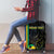 Custom Gabon Football Luggage Cover Go Les Pantheres - Black Ver