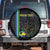 Custom Gabon Football Spare Tire Cover Go Les Pantheres - Black Ver