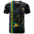 Custom Gabon Football T Shirt Go Les Pantheres - Black Ver