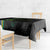 Custom Gabon Football Tablecloth Go Les Pantheres - Black Ver